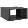 Konferenční stolky 4 ks šedé vysoký lesk 33x33x33cm dřevotříska 806821