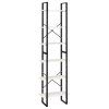 Úložný regál bílý 60 x 30 x 210 cm masivní borové dřevo 806523