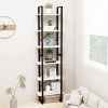 Úložný regál bílý 60 x 30 x 210 cm masivní borové dřevo 806523
