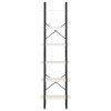 Úložný regál bílý 60 x 30 x 210 cm masivní borové dřevo 806523