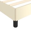 Rám postele krémová 200 x 200 cm umělá kůže 346924