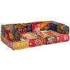 2místný modulární pouf patchwork textil 244987