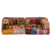 2místný modulární pouf patchwork textil 244987