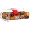 2místný modulární pouf patchwork textil 244987