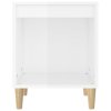 Noční stolky 2 ks bílé s vysokým leskem 40x35x50 cm 821863