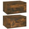 Nástěnné noční stolky 2 ks kouřový dub 50x36x25 cm 816851