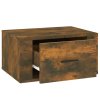 Nástěnné noční stolky 2 ks kouřový dub 50x36x25 cm 816851