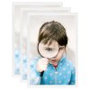 Fotorámečky koláž 3 ks na stůl bílé 13 x 18 cm MDF 332577