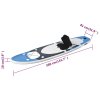 Nafukovací SUP paddleboard s příslušenstvím modrý 360x81x10 cm 93389