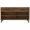 Botník hnědý dub 102 x 35 x 55 cm kompozitní dřevo 817572