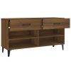 Botník hnědý dub 102 x 35 x 55 cm kompozitní dřevo 817572