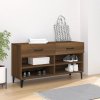 Botník hnědý dub 102 x 35 x 55 cm kompozitní dřevo 817572