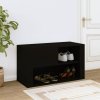 Botník černý 80x35x45 cm kompozitní dřevo 816753
