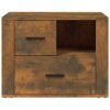 Noční stolek kouřový dub 60x36x45 cm kompozitní dřevo 816741