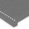 Rám postele bez matrace tmavě šedá 120 x 200 cm textil 3124961