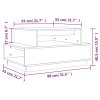 Konferenční stolek 80x55x40,5 cm masivní borové dřevo 814514
