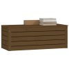 Úložný box medově hnědý 89x36,5x33 cm masivní borovice 823622