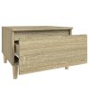 Odkládací stolky 2 ks dub sonoma 50x46x35 cm kompozitní dřevo 819507