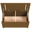 Úložný box medově hnědý 80x40x45,5 cm masivní borovice 823537