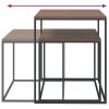 Set konferenčních stolků 2 ks kompozitní dřevo a kov 343112