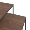 Set konferenčních stolků 2 ks kompozitní dřevo a kov 343112