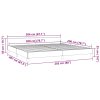 Rám postele bez matrace tmavě modrý 200x200 cm samet 347595