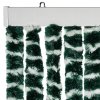 Závěs proti hmyzu zeleno-bílý 100 x 220 cm Chenille 325447
