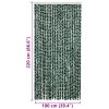 Závěs proti hmyzu zeleno-bílý 100 x 220 cm Chenille 325447