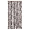 Závěs proti hmyzu hnědý a bílý 100 x 220 cm Chenille 325453