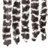 Závěs proti hmyzu hnědý a bílý 100 x 220 cm Chenille 325453