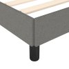 Rám postele bez matrace tmavě šedý 140 x 190 cm textil 347059
