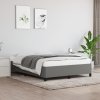 Rám postele bez matrace tmavě šedý 140 x 190 cm textil 347059