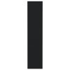 Knihovna / dělicí stěna černá 80 x 30 x 135 cm kompozitní dřevo 811710