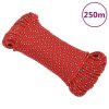 Lodní lano červené 4 mm 250 m polypropylen 152383