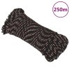 Pracovní lano černé 4 mm 250 m polypropylen 152330