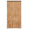 Závěs proti hmyzu okrovo-bílý 100 x 220 cm Chenille 325459