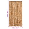 Závěs proti hmyzu okrovo-bílý 100 x 220 cm Chenille 325459