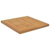 Čtvercová stolní deska 40 x 40 x 2,5 cm masivní teakové dřevo 316155