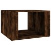 Noční stolek kouřový dub 57 x 55 x 36 cm kompozitní dřevo 816557