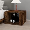 Noční stolek kouřový dub 57 x 55 x 36 cm kompozitní dřevo 816557