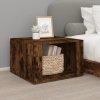 Noční stolek kouřový dub 57 x 55 x 36 cm kompozitní dřevo 816557