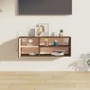 Nástěnná skříňka medově hnědá 80x30x30 cm masivní borové dřevo 818391