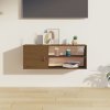 Nástěnná skříňka medově hnědá 80x30x30 cm masivní borové dřevo 818391