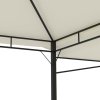 Altán se dvěma extra stříškami 3 x 3 x 2,73 m krémový 180 g/m² 48003