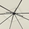 Altán se dvěma extra stříškami 3 x 3 x 2,73 m krémový 180 g/m² 48003
