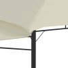 Altán se dvěma extra stříškami 3 x 3 x 2,73 m krémový 180 g/m² 48003