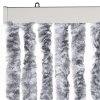 Závěs proti hmyzu bílý a šedý 90 x 220 cm Chenille 284280