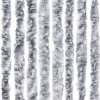 Závěs proti hmyzu bílý a šedý 90 x 220 cm Chenille 284280