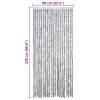 Závěs proti hmyzu bílý a šedý 90 x 220 cm Chenille 284280