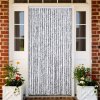 Závěs proti hmyzu bílý a šedý 90 x 220 cm Chenille 284280